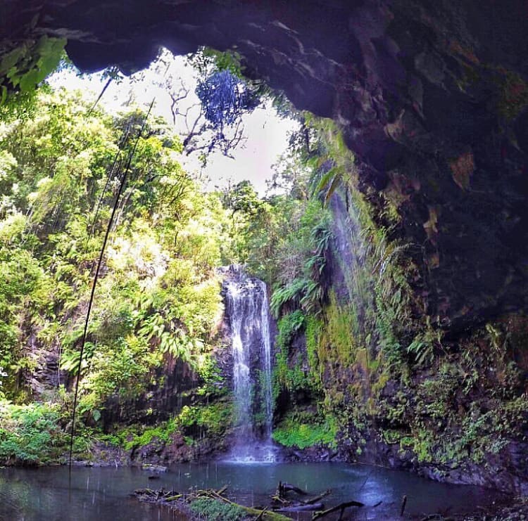 Hidden waterfall in Amber Mountain National Park