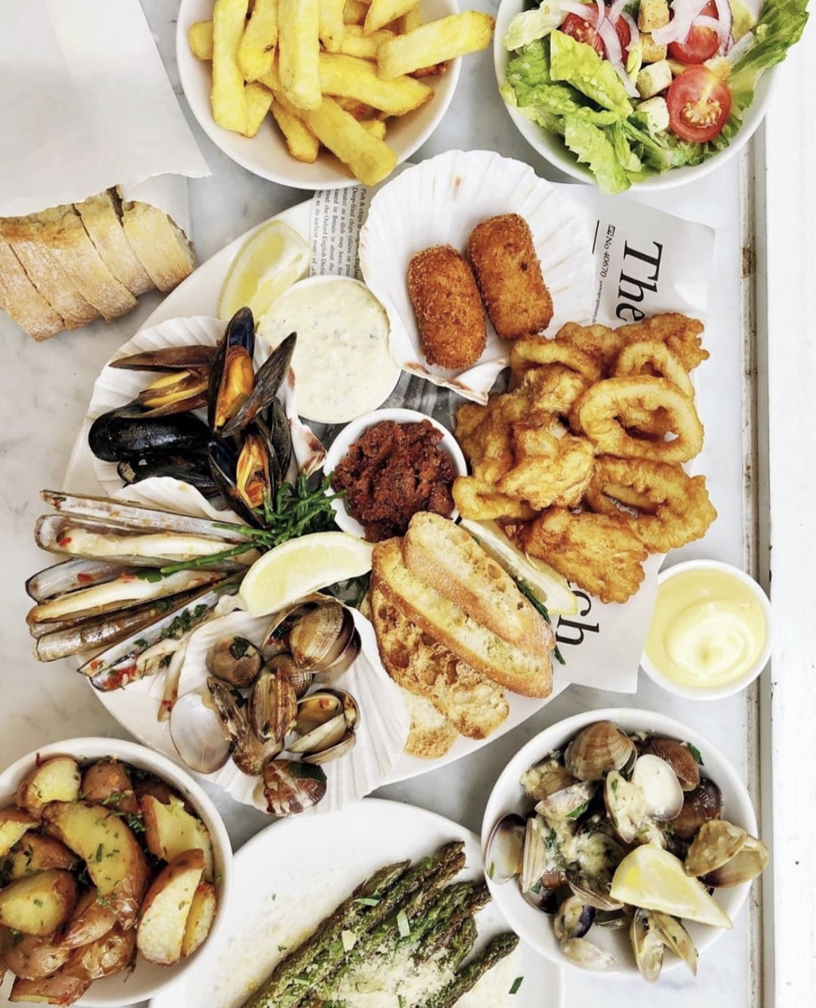 Seafood platter at the Seafood Bar, Amsterdam