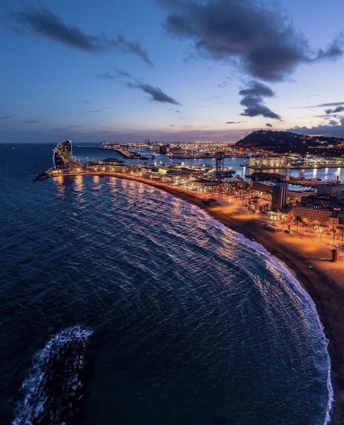 Seafront in Barcelona