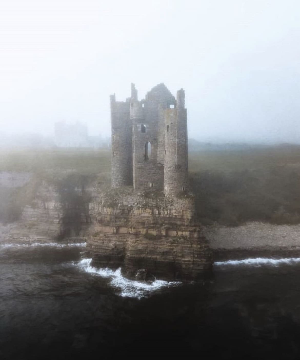 Castle on the coast of Scotland