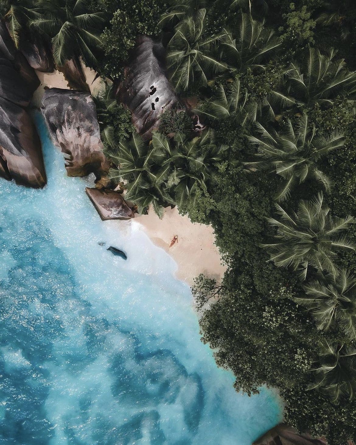 Private island beach