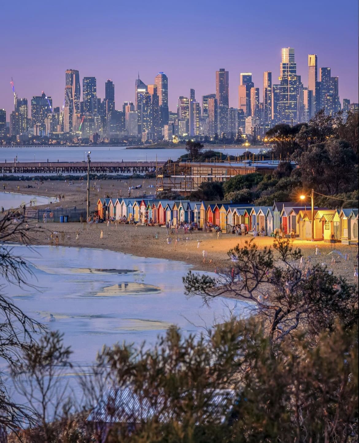 Brighton Beach Bathing Boxes