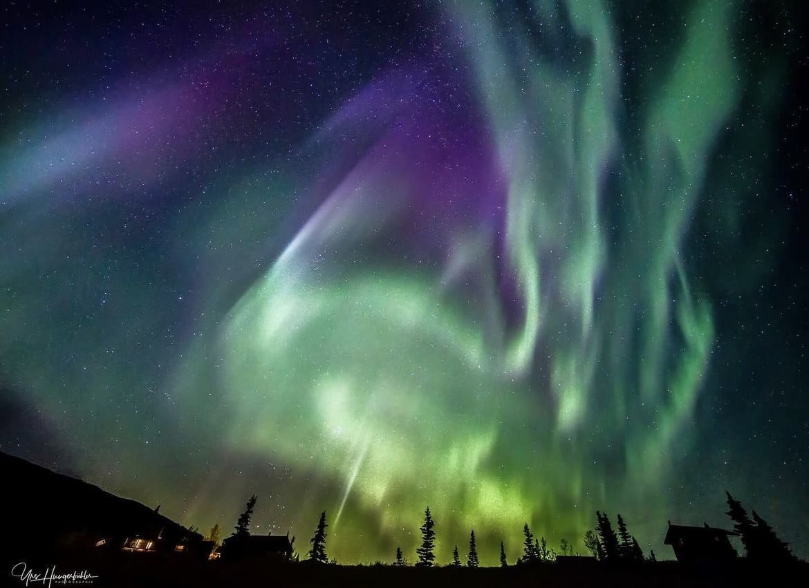 Aurora Borealis over Denali National Park
