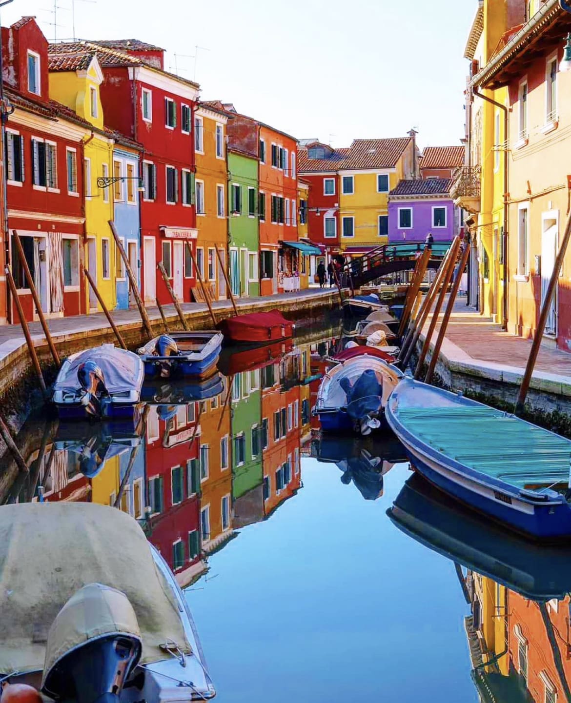 Colourful streets in Italy