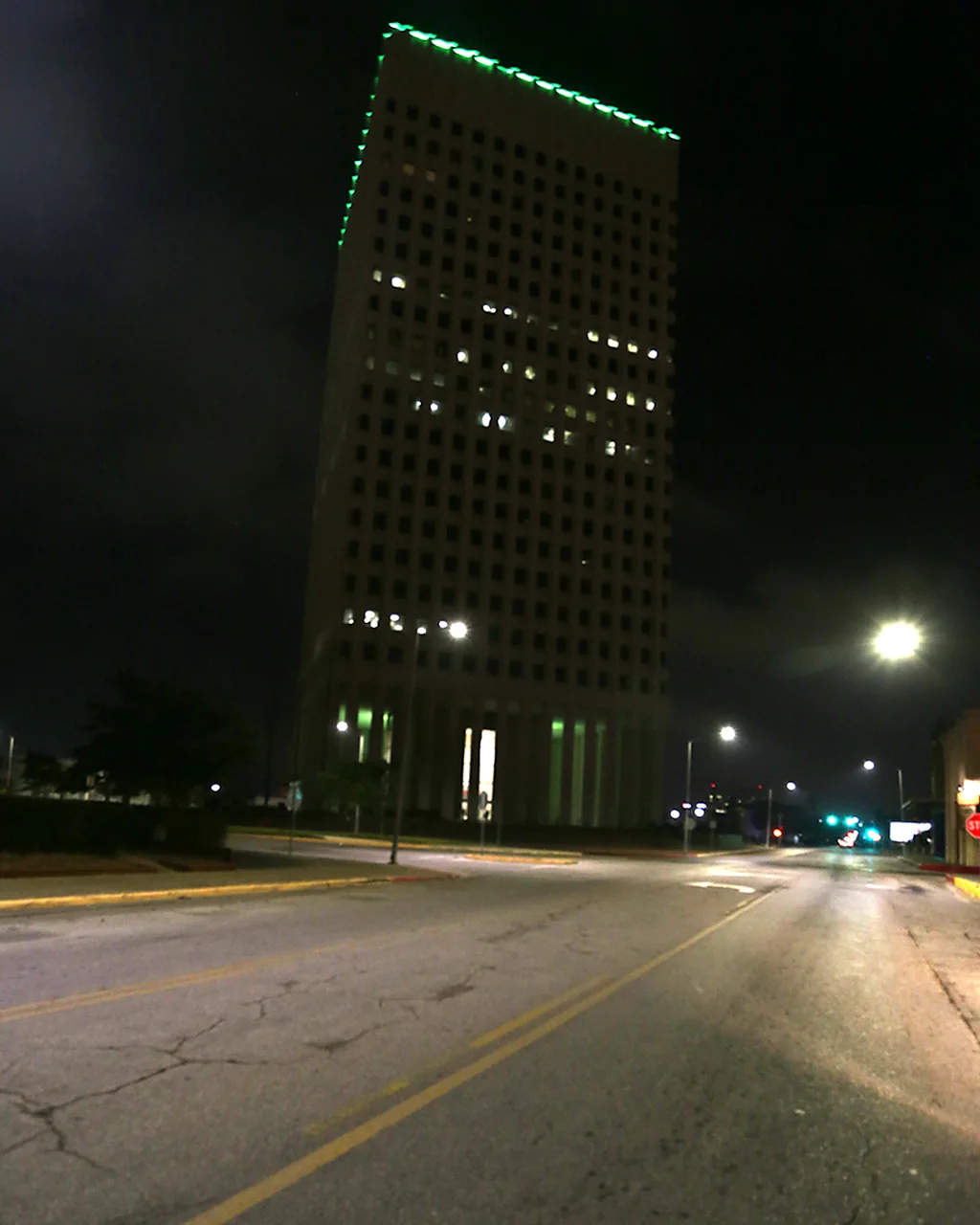 Turning out more of the lights of the American National building can help save birds' lives
