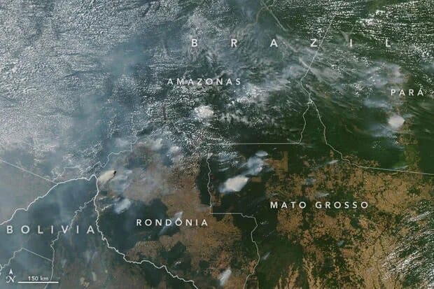 The Amazon Rainforest Is On Fire And The Smoke Has Blocked Out The Sun