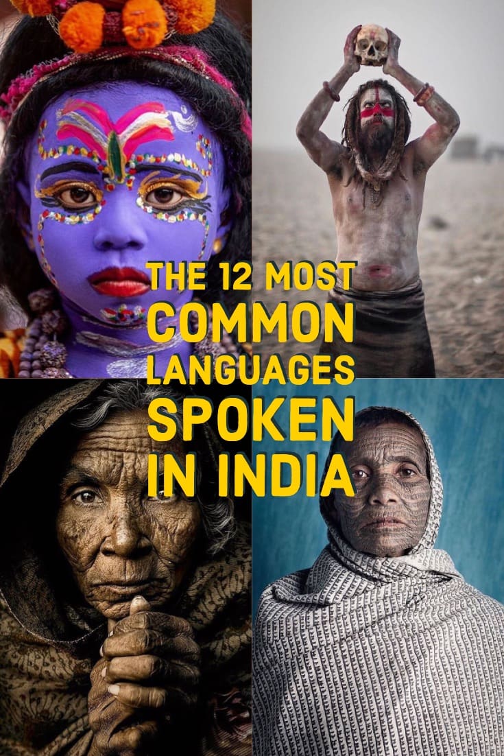 The 12 most common languages spoken in India