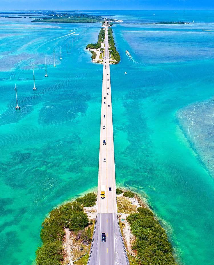 Highway over The Florida Keys 