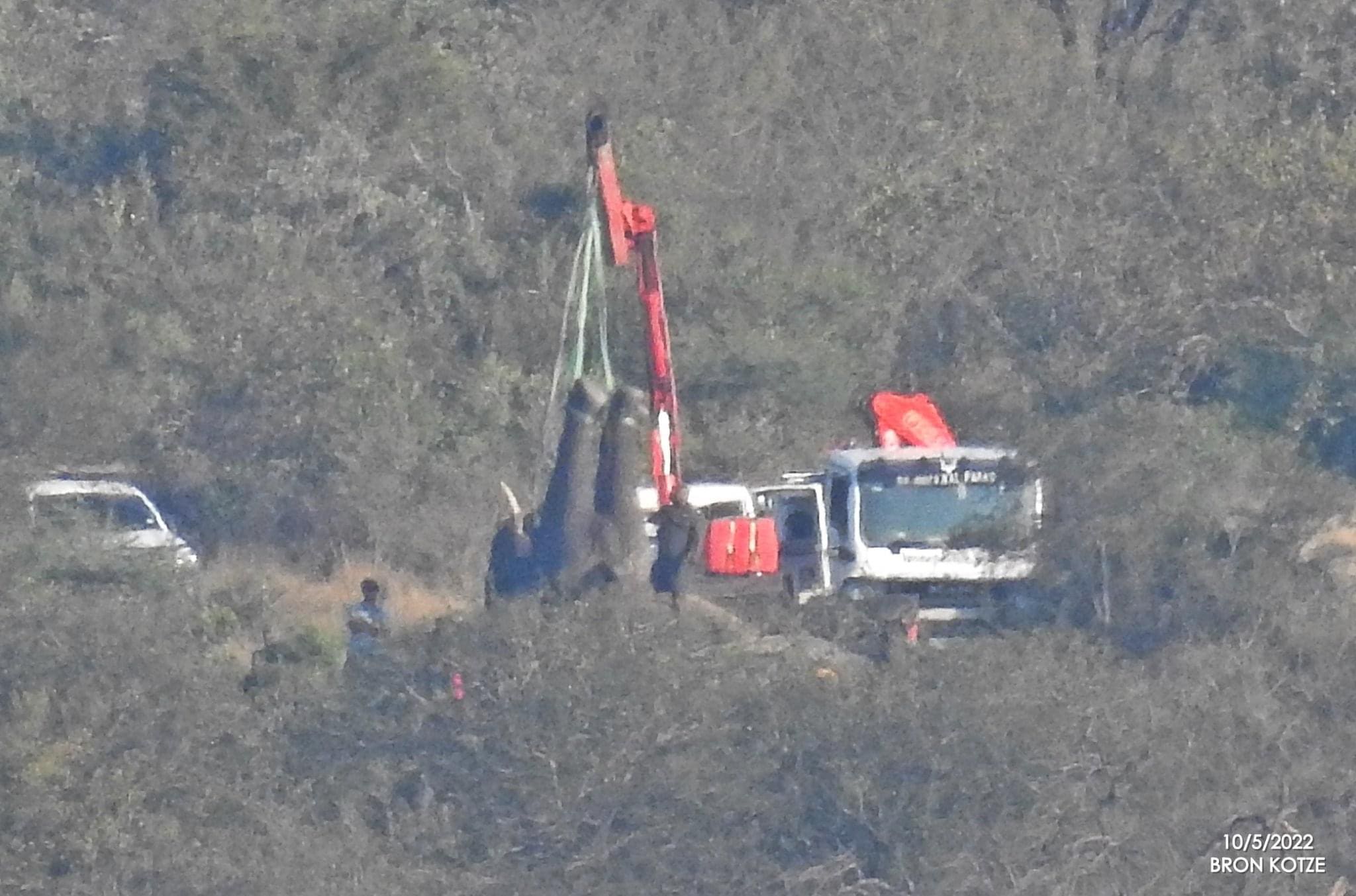 Trailblazer being loaded onto the Kruger National Park truck