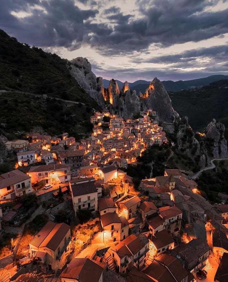 Evening in Le Dolomiti Lucane, Italy