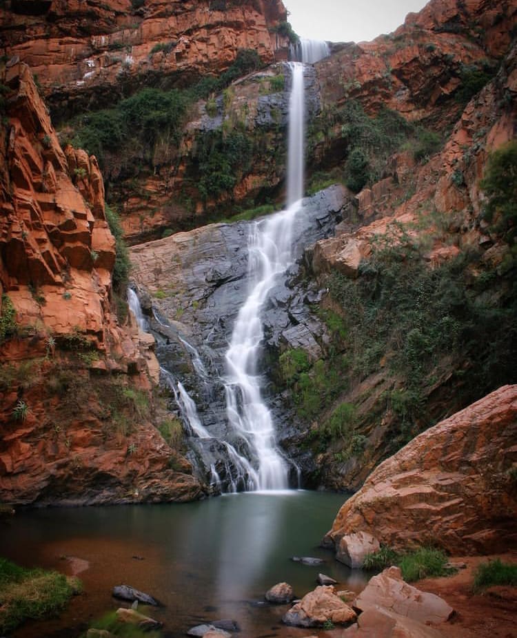 The waterfall at the Walter Sisulu Botanical Gardens