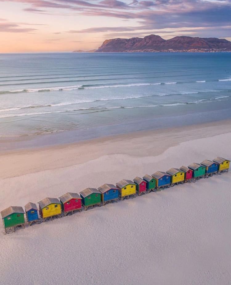 Colourful beach huts in Muizenberg Beach, Cape Town - Is It Safe to Visit South Africa In 2022?
