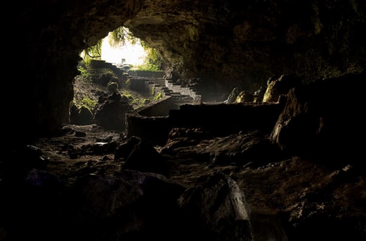 Walking through Musanze Cave in Rwanda