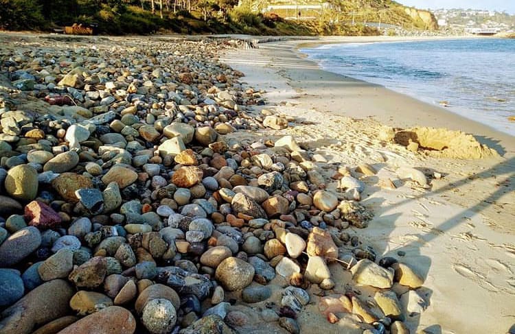 Rocky beach in Topanga