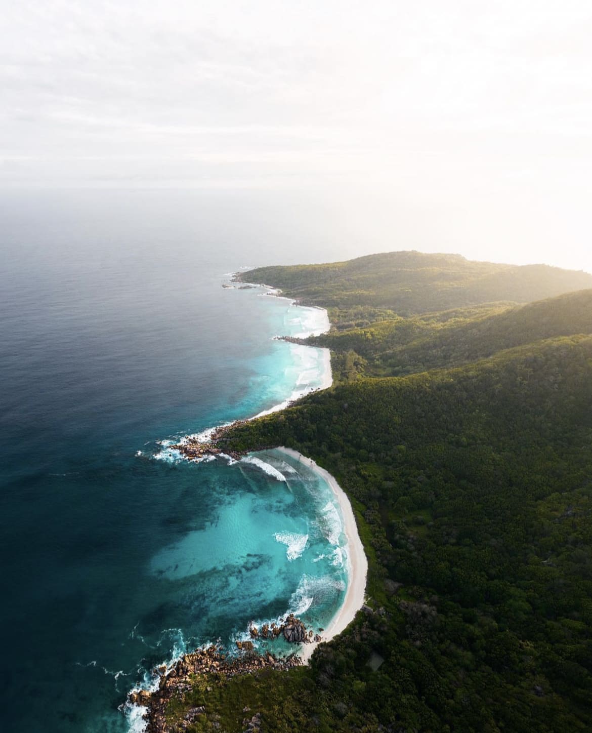 Out of this world Island landscape in the Seychelles