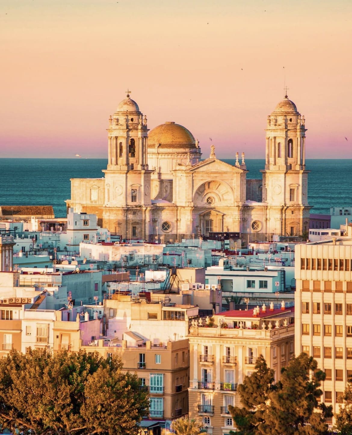 Stunning city architecture in Cadiz, Spain