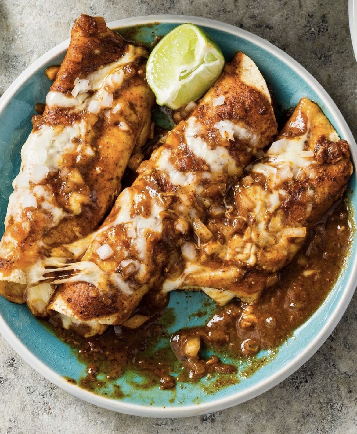 Tex-mex cheese enchiladas