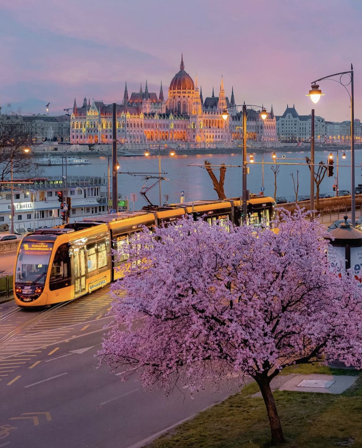 Stunning views around Margaret Bridge, Budapest