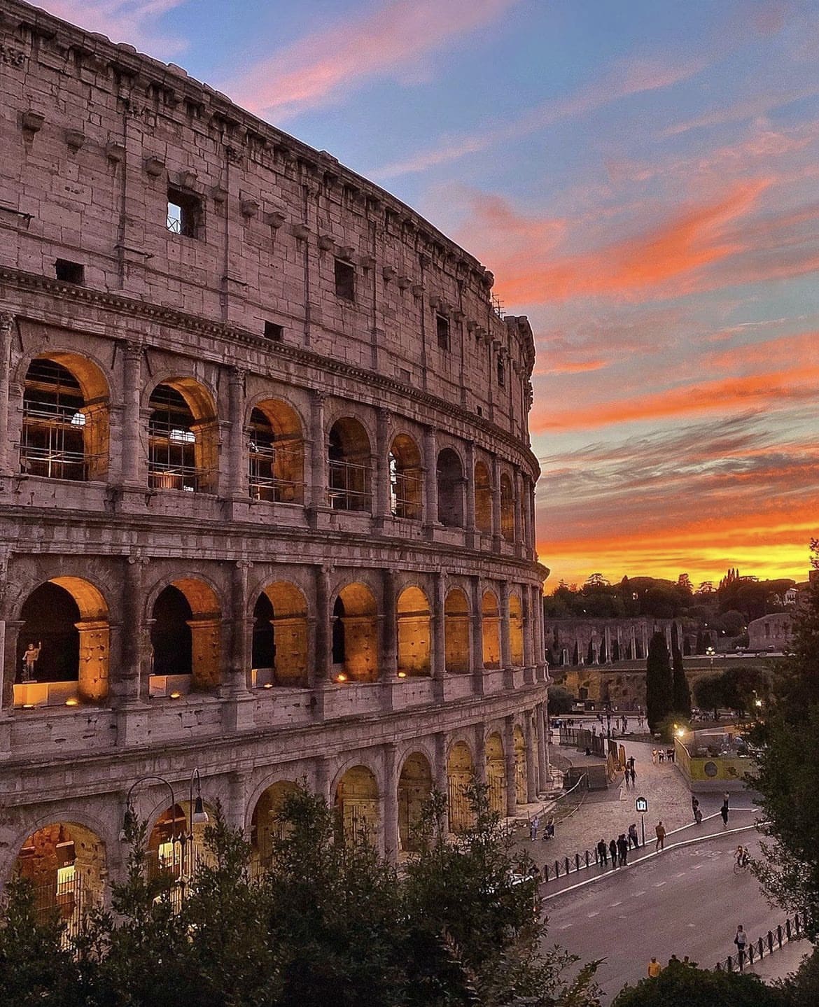 The colosseum at sunset - 12 Of The Best City Breaks in Europe