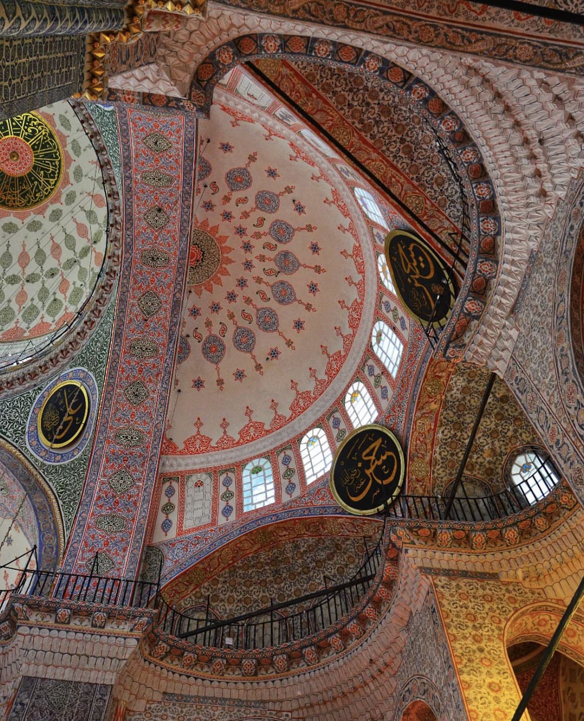 The beautiful inside of a Turkish Mosque