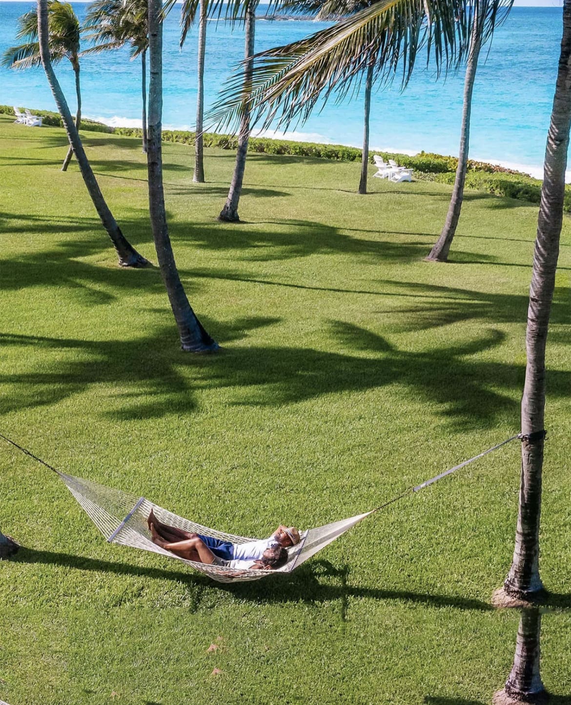 Chilling in a hammock, the Bahamas