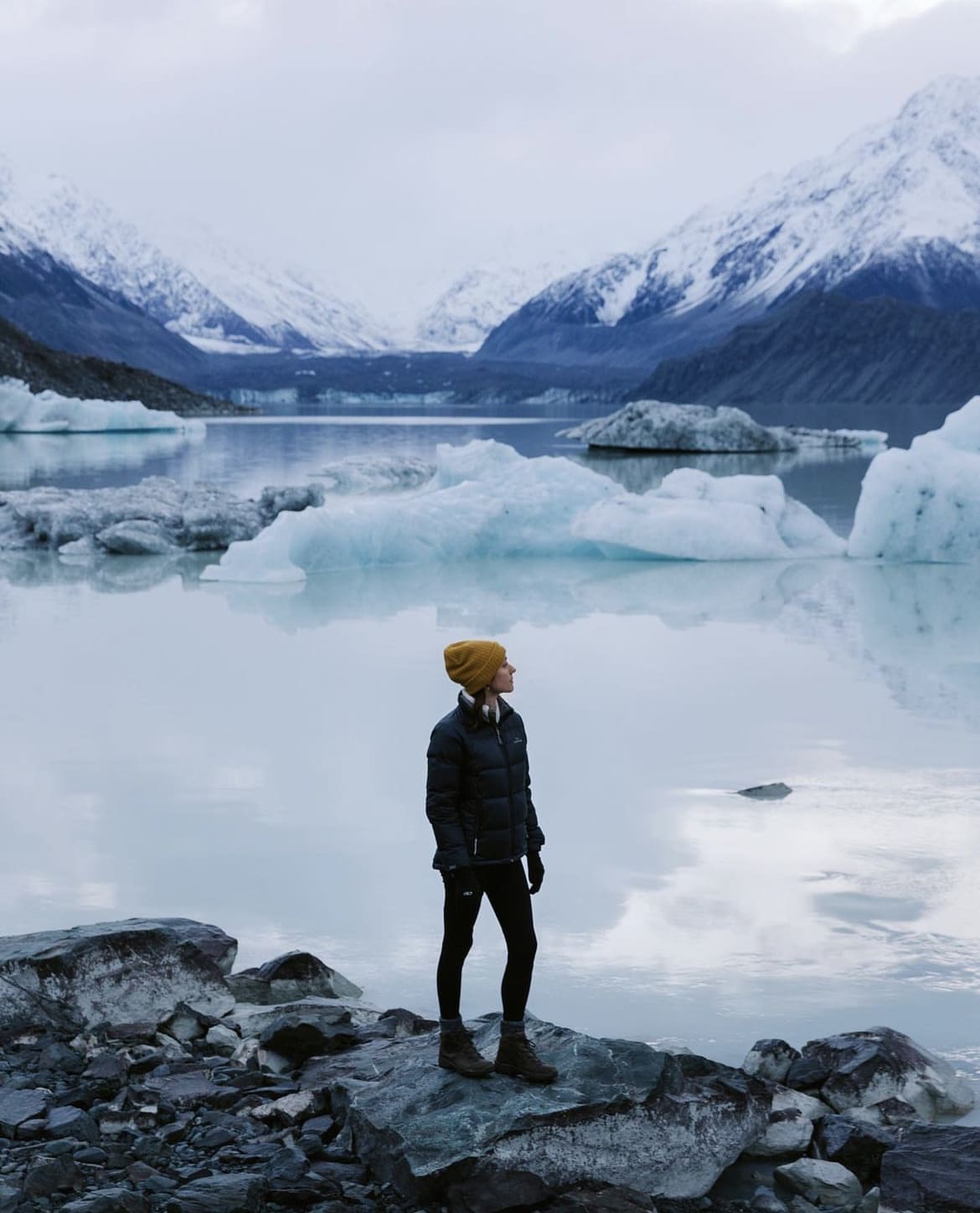 Icy scenes in Mount Cook National Park