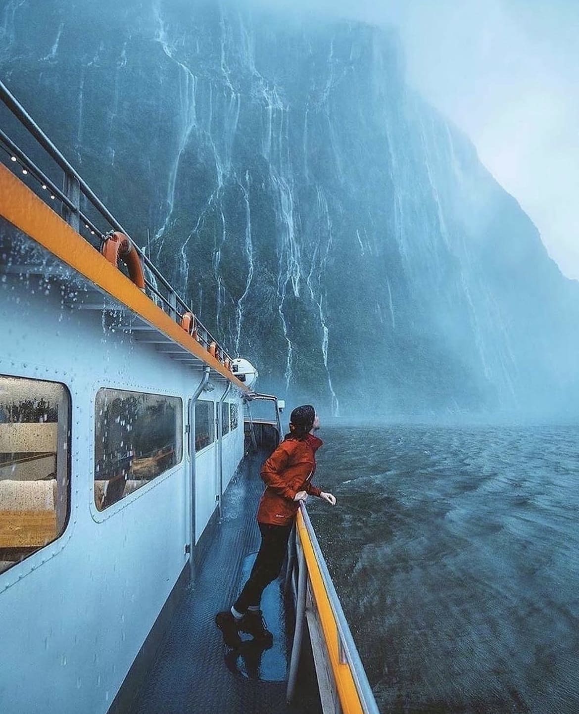 Boat trip at Milford Sound