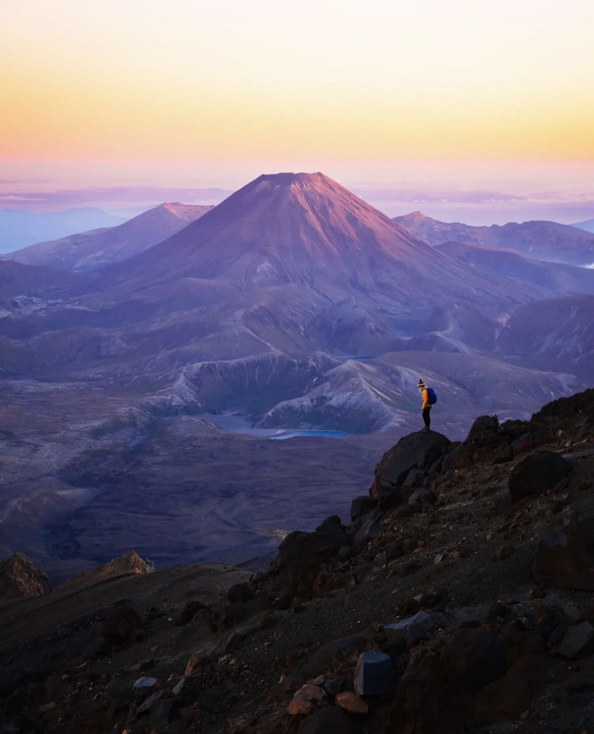 Camping in Tongariro National Park, New Zealand