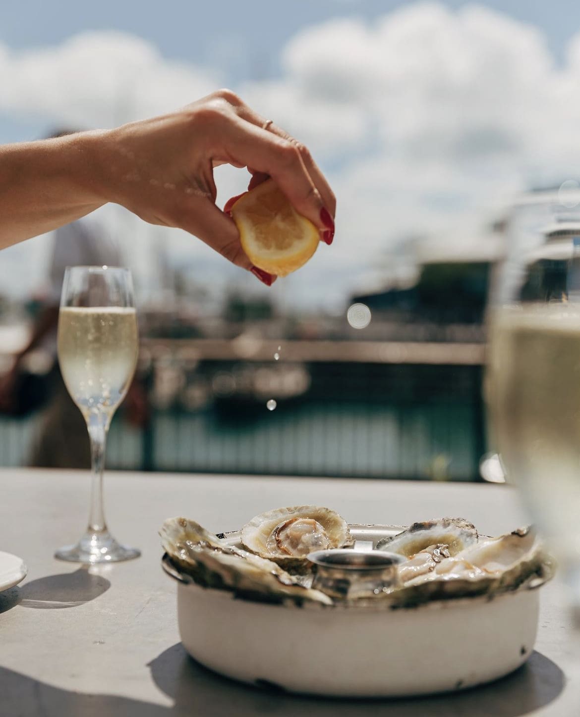 Dining at Viaduct Harbour