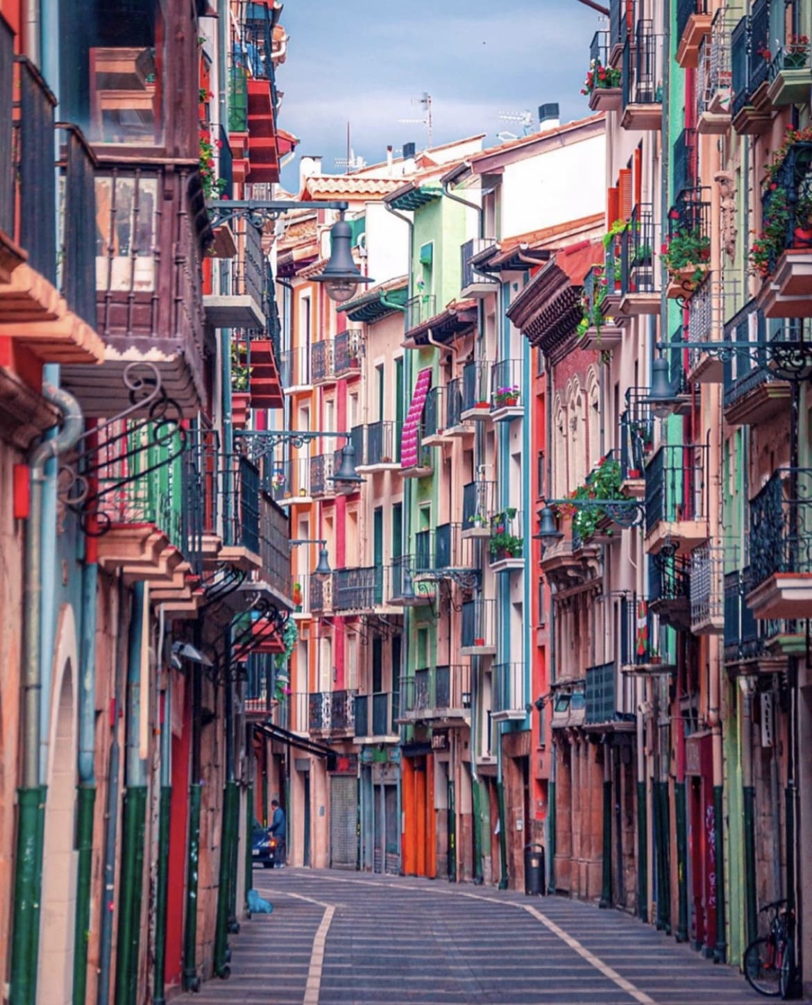 Colourful Streets in Pamplona - the best time to visit spain