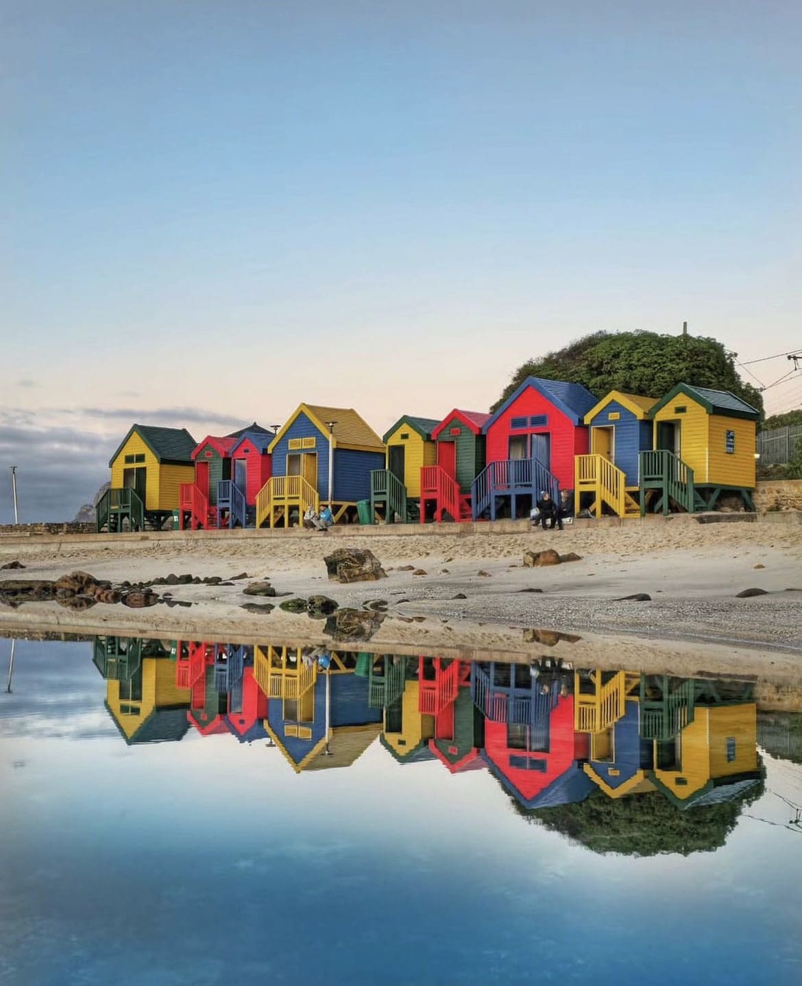 Colourful beach huts, St. James Beach