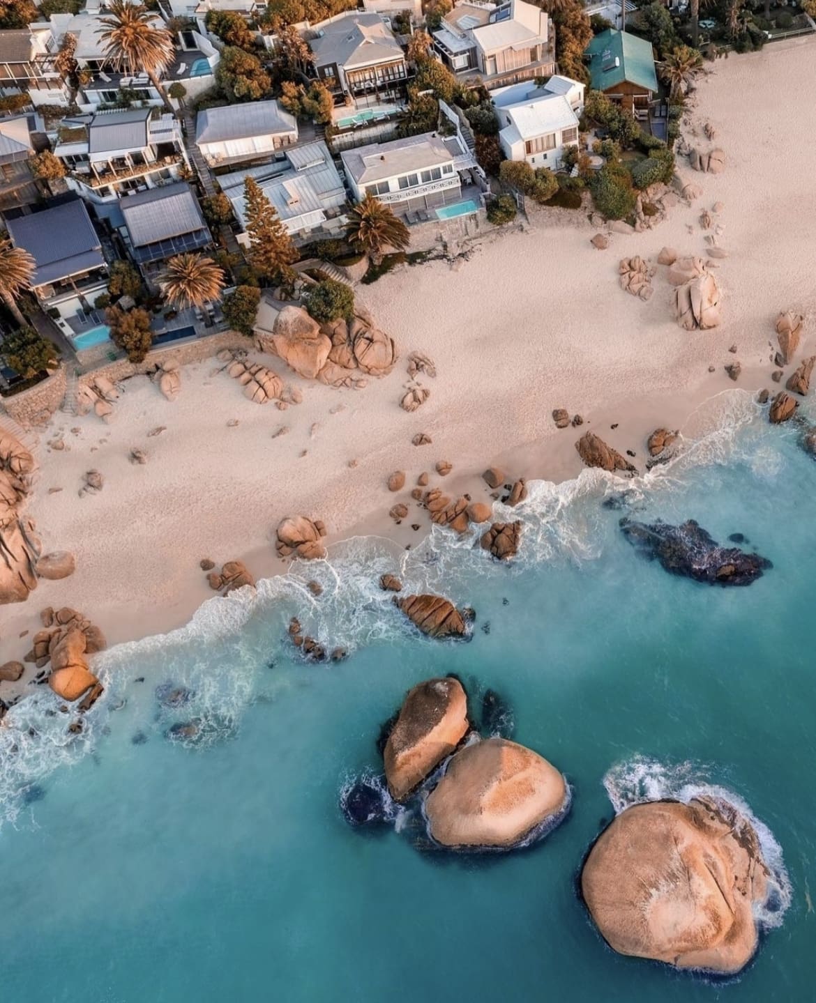 Bird's eye view over Clifton Beach