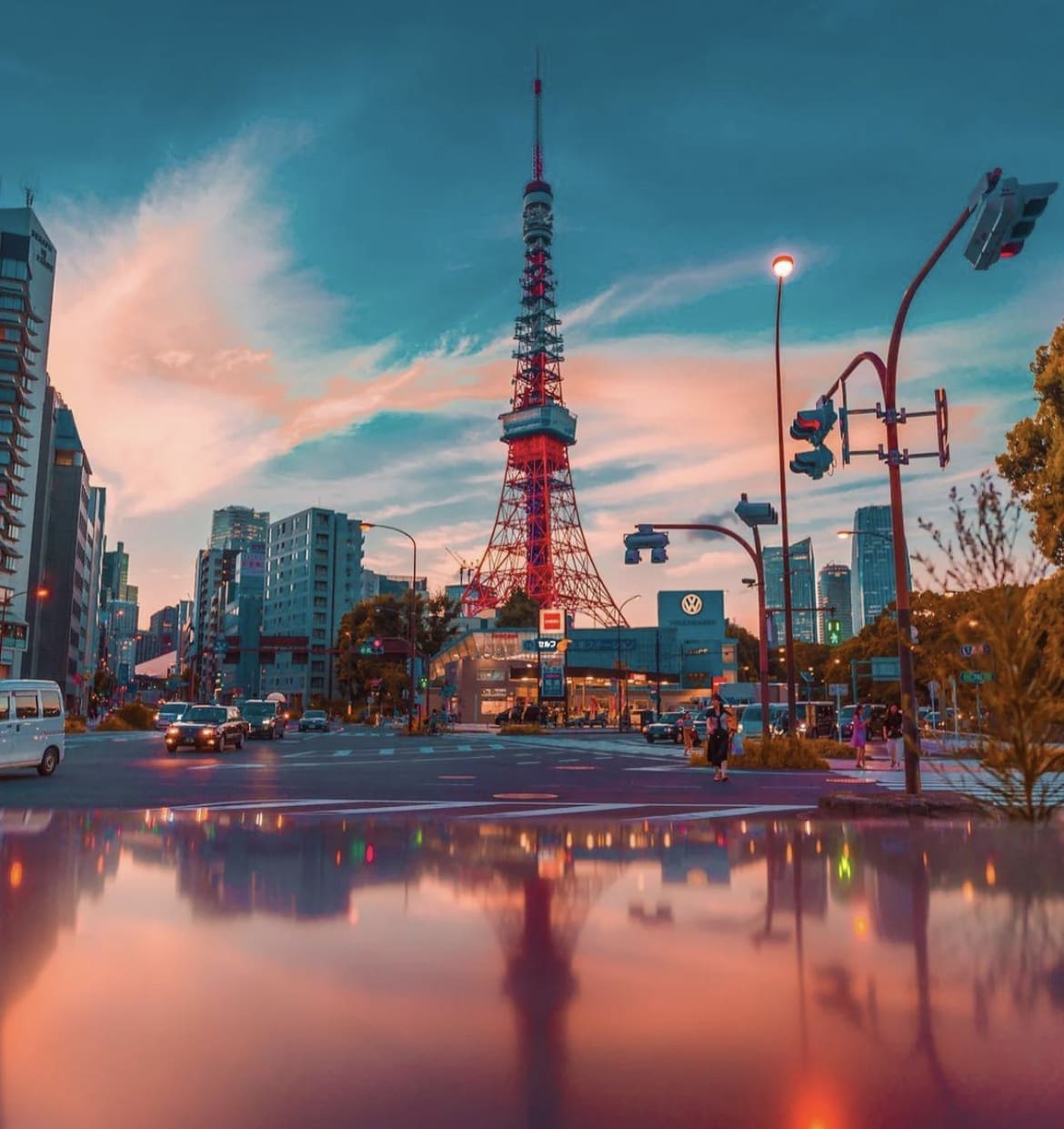 Tokyo Tower at sunset