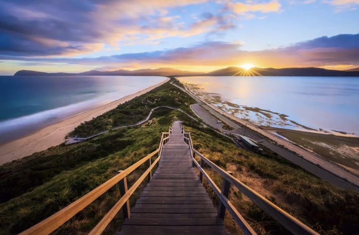 Sunset at Bruny Island