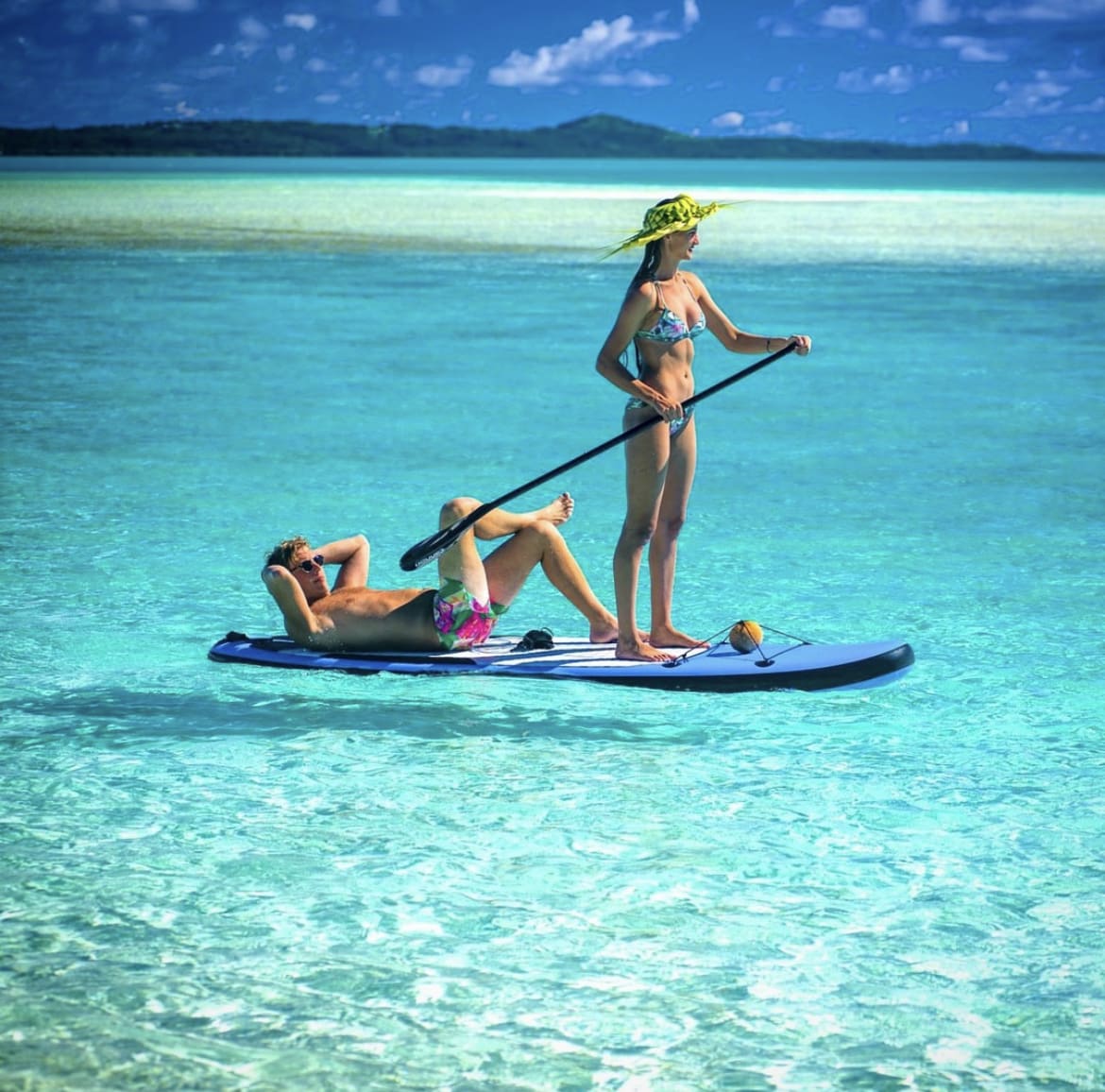 Paddle boarding, Cook Islands