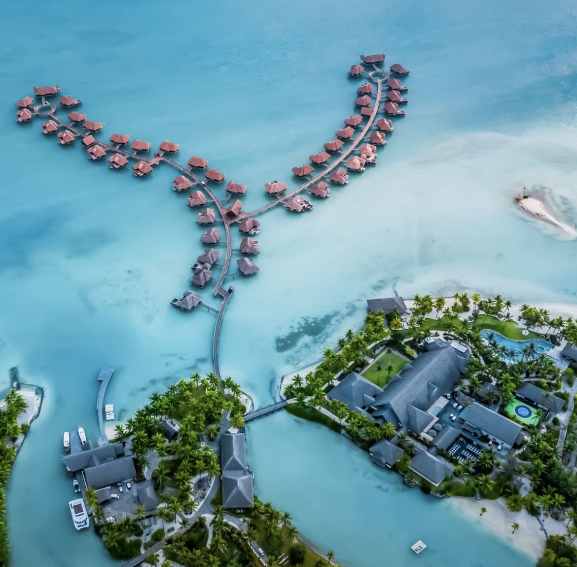 Luxury resort in Bora Bora