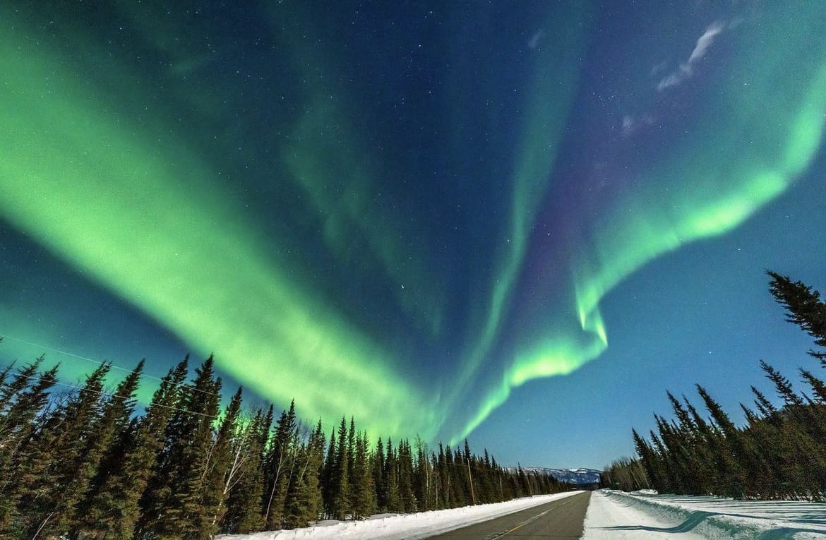 Lights over the Alaska Highway