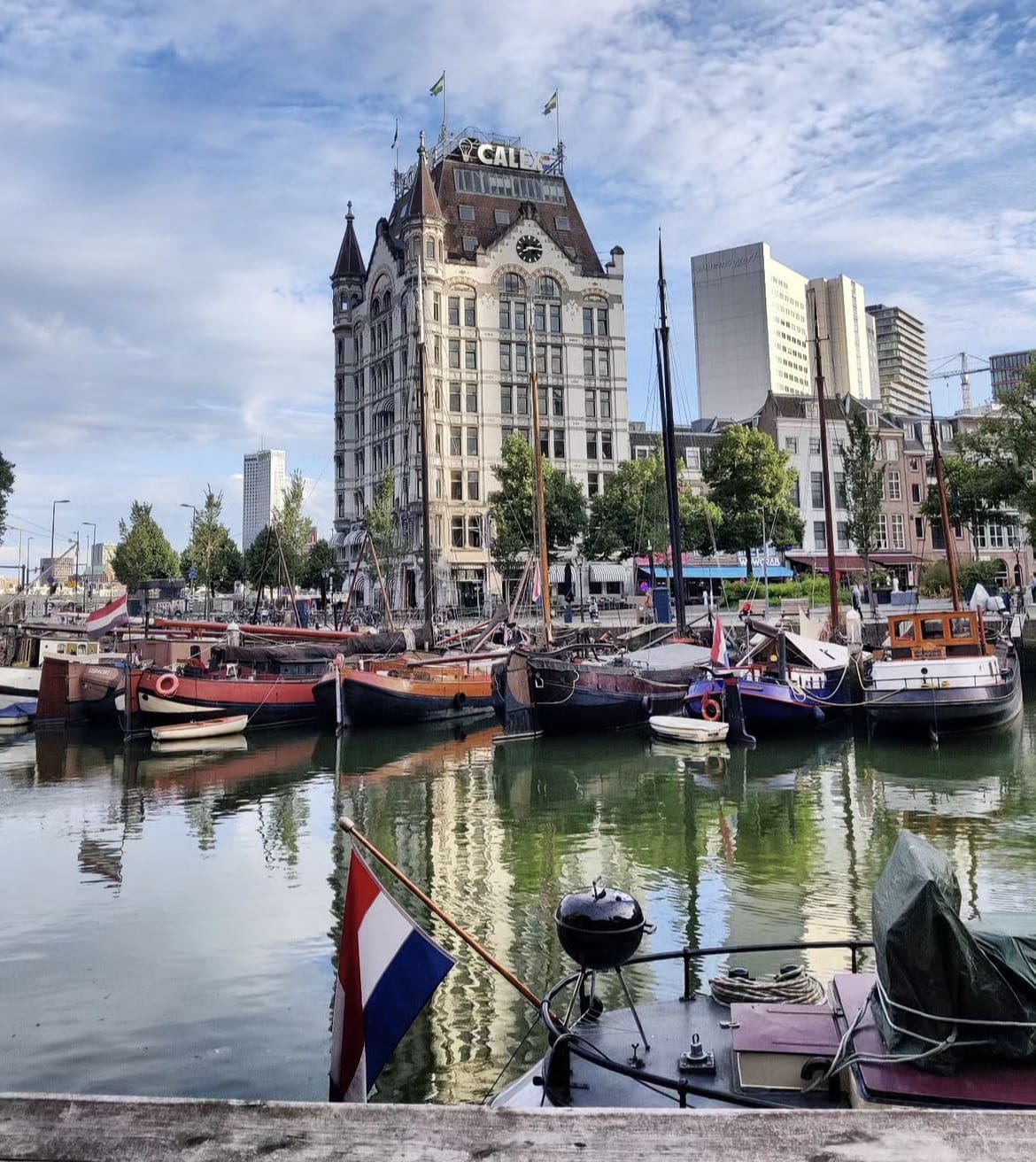 European canals and city