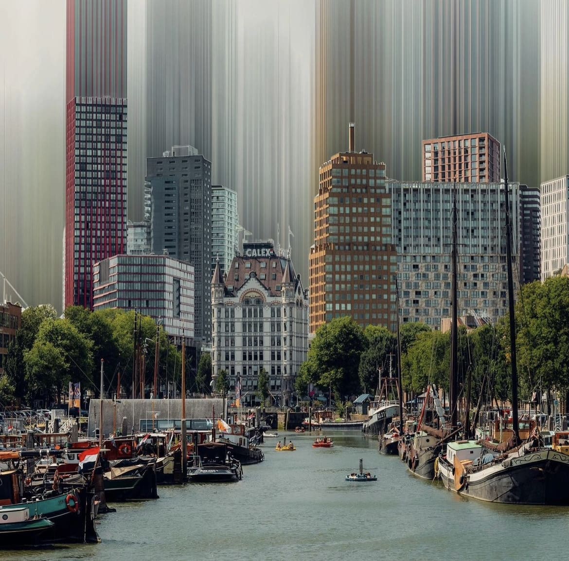 Oudehaven city skyline, the netherlands