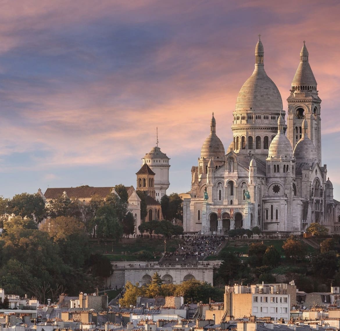 Sacre-Coeur Basilica in Summer