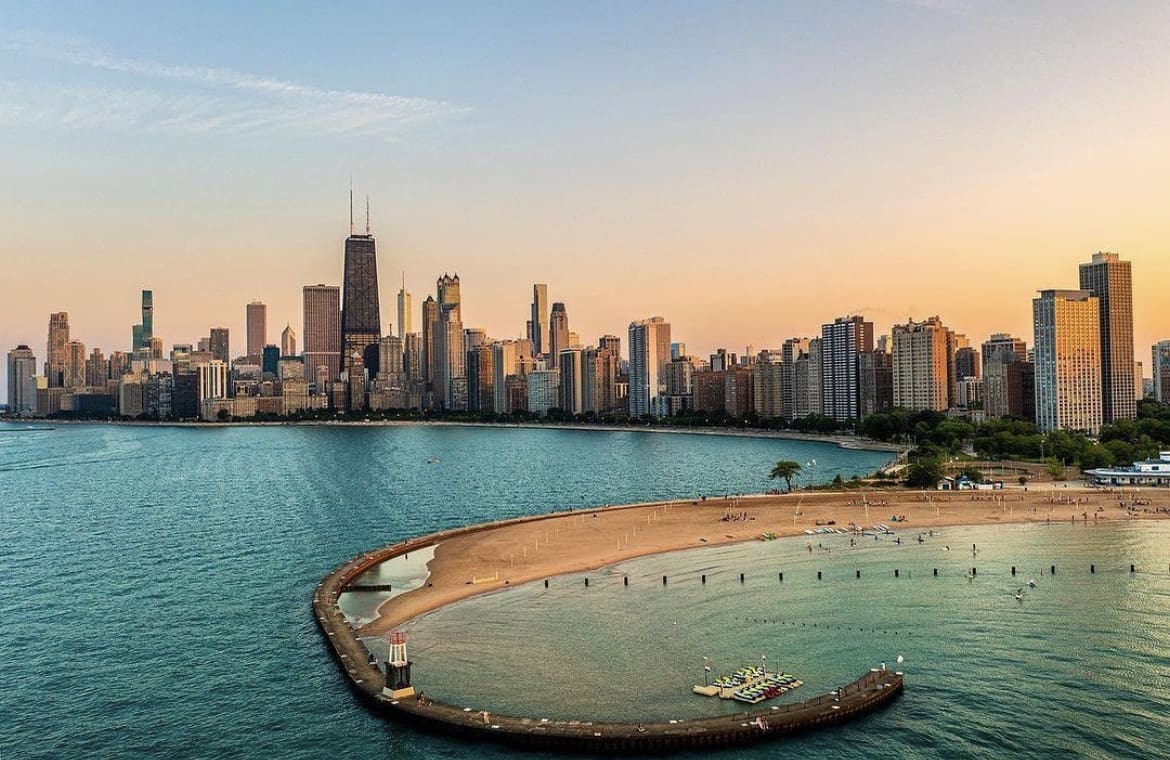 North Avenue Beach - the best things to do in chicago for free