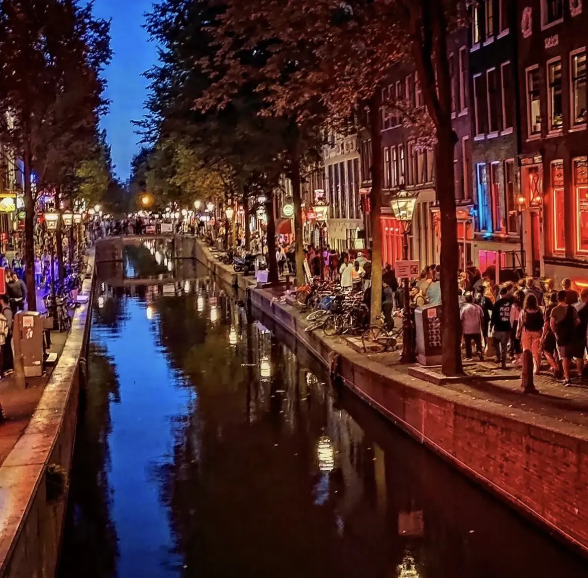 Red light district in Amsterdam