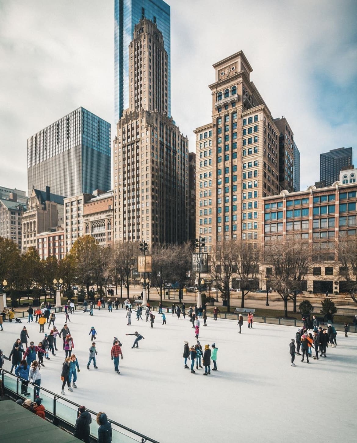 Ice Skating at Millennium Park