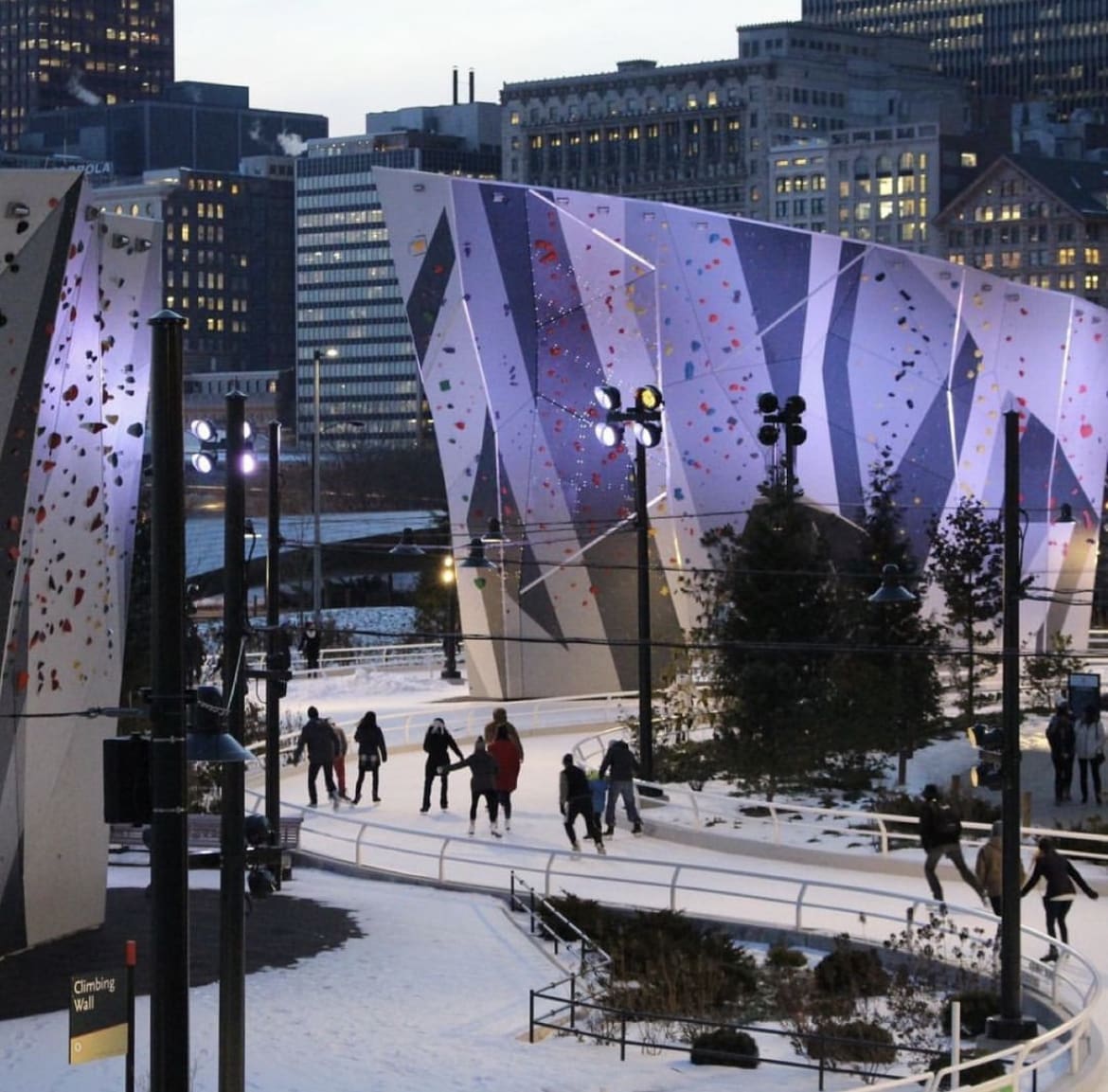 Ice Climbing at Maggie Daley Park